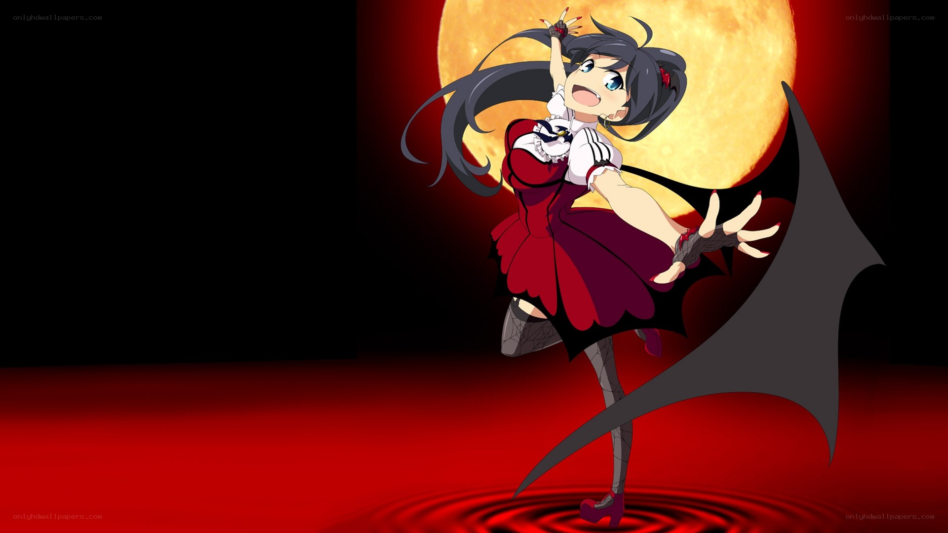 anime vampire girl dancing