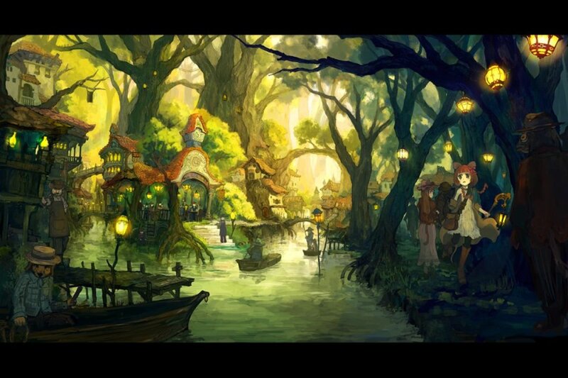 Anime Village in Forest