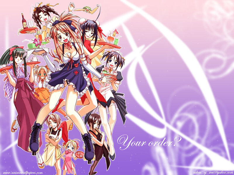 anime waitress group