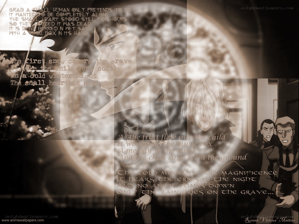 anime wallpaper with poem