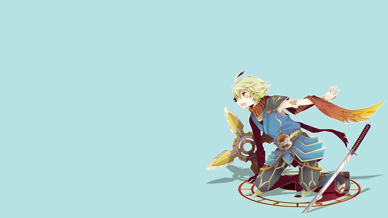 anime warrior character art
