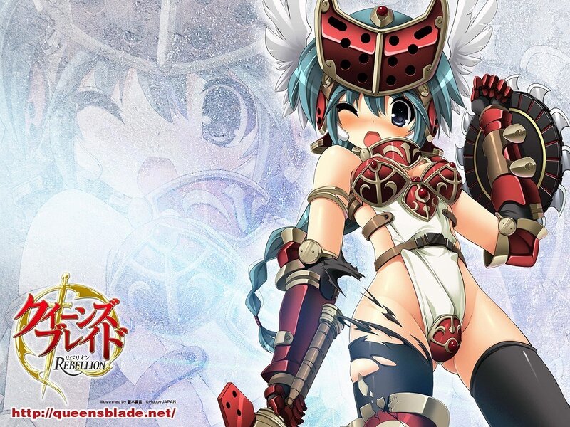 Anime warrior girl with sword