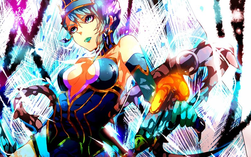 anime warrior in battle