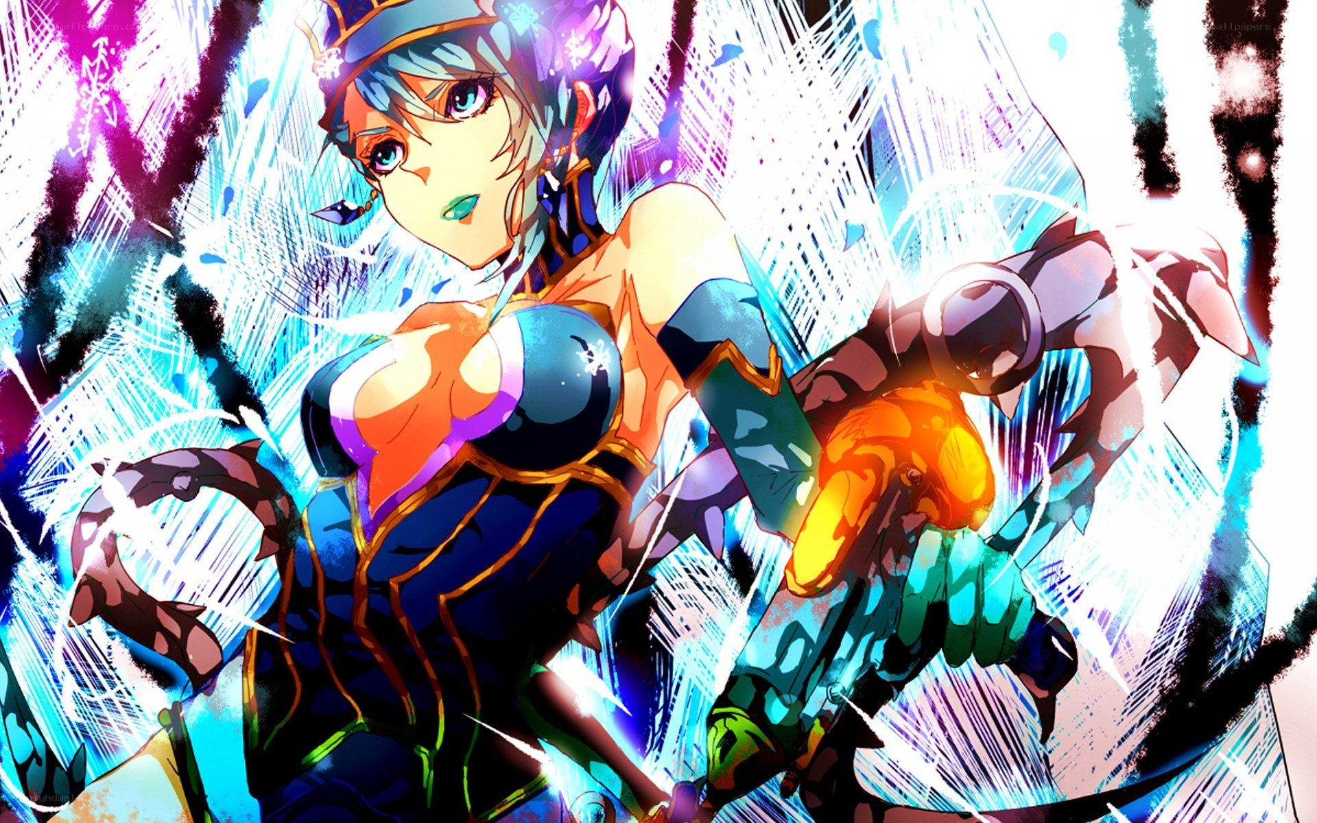 anime warrior in battle