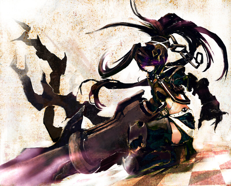 anime warrior in combat pose