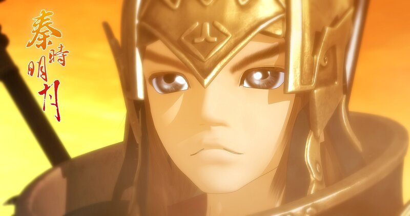 Anime warrior in golden armor