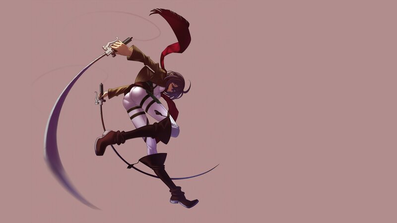anime warrior in mid-air combat