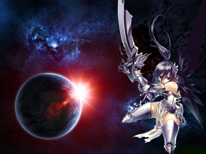 anime warrior in space