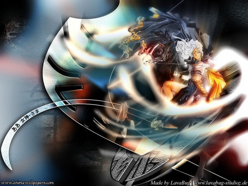 Anime warrior on horseback