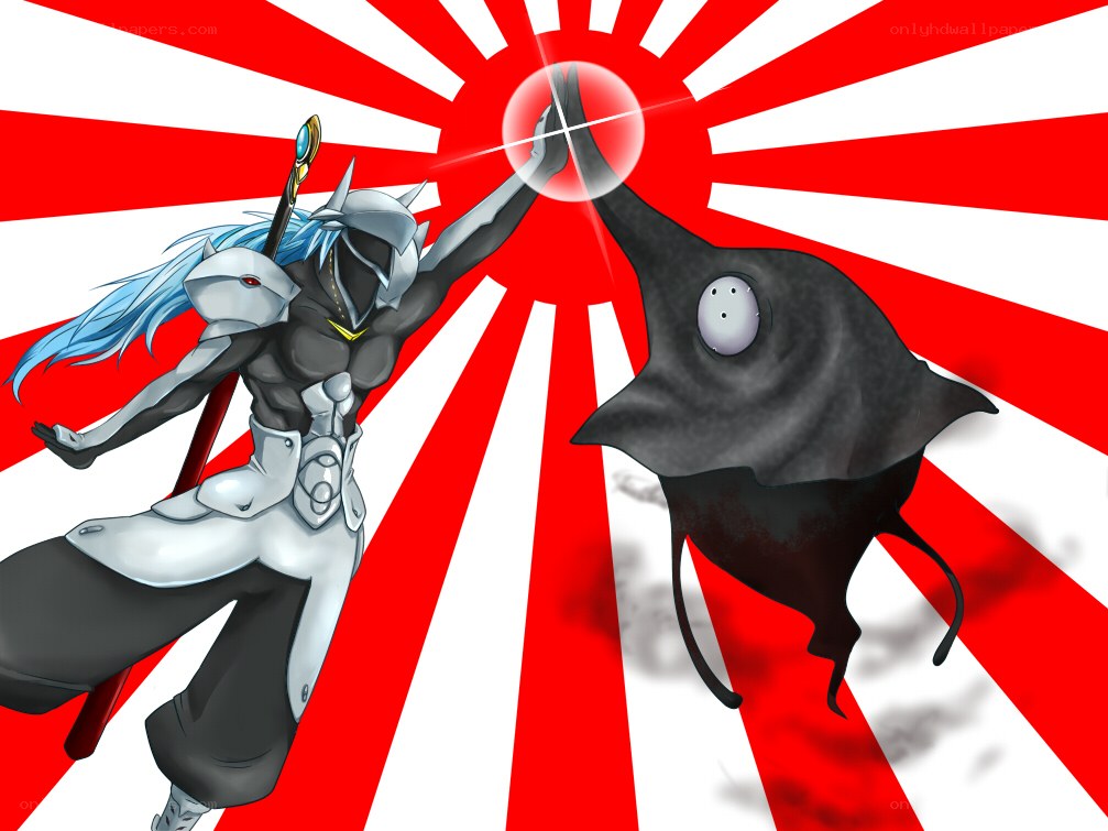 anime warrior vs dark creature