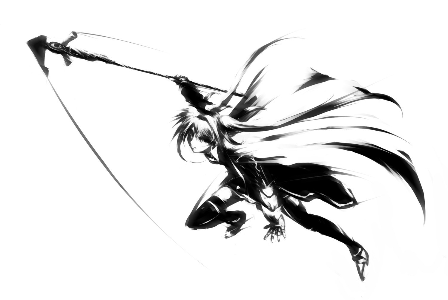 anime warrior with axe