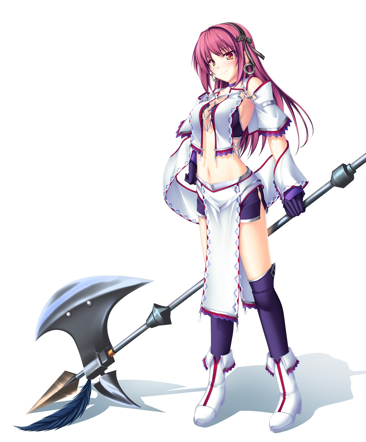 Anime warrior with axe