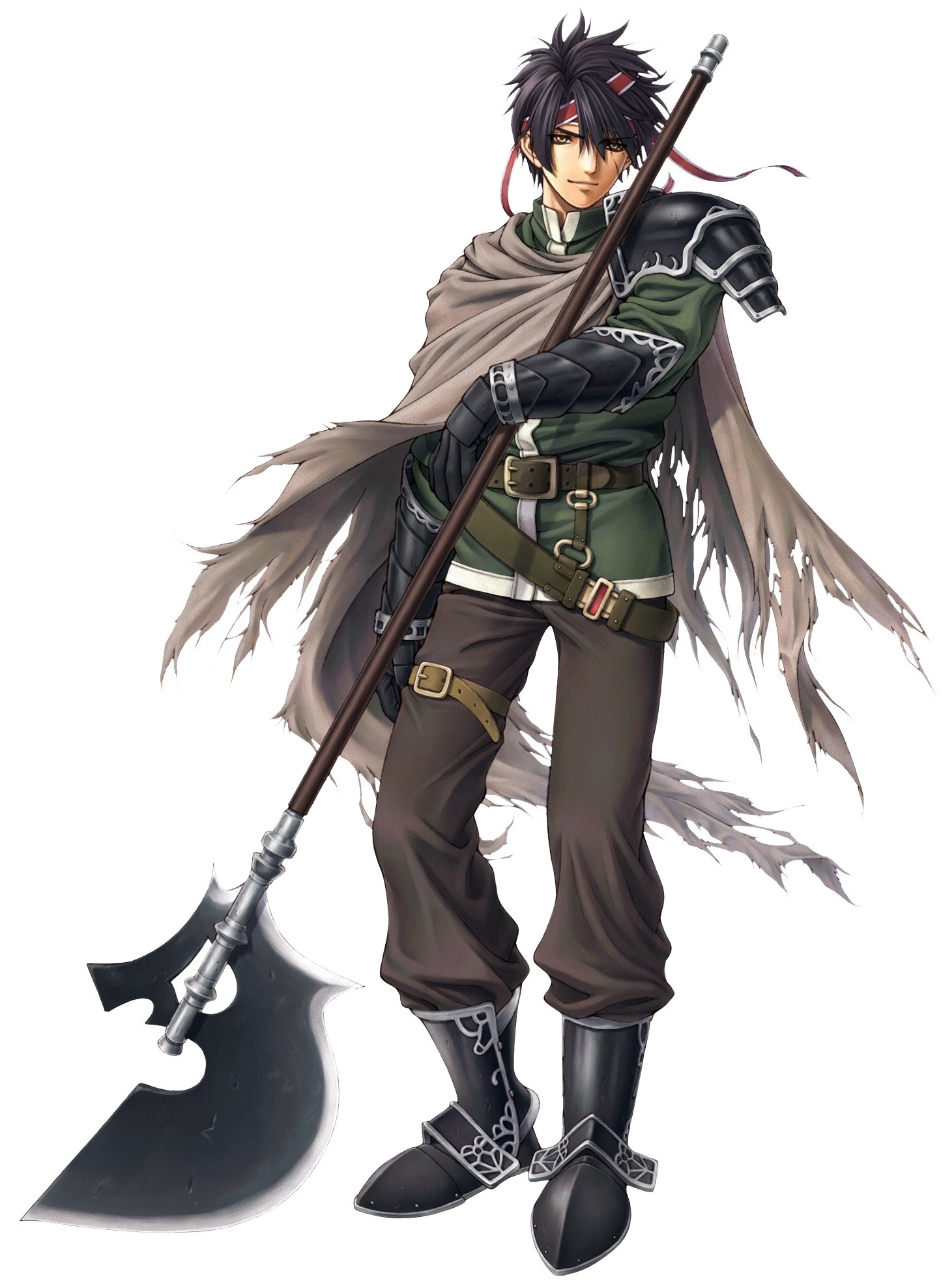 anime warrior with axe
