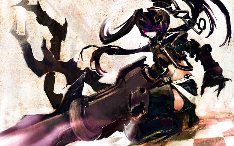 anime warrior with cannon