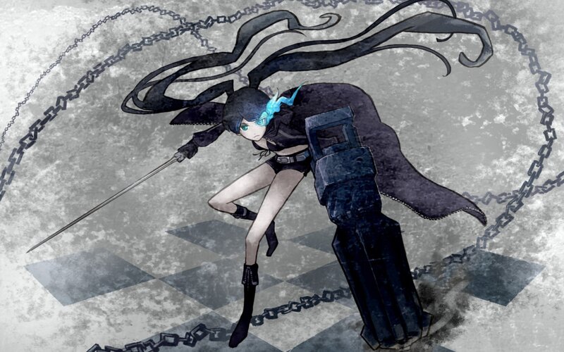 anime warrior with chains