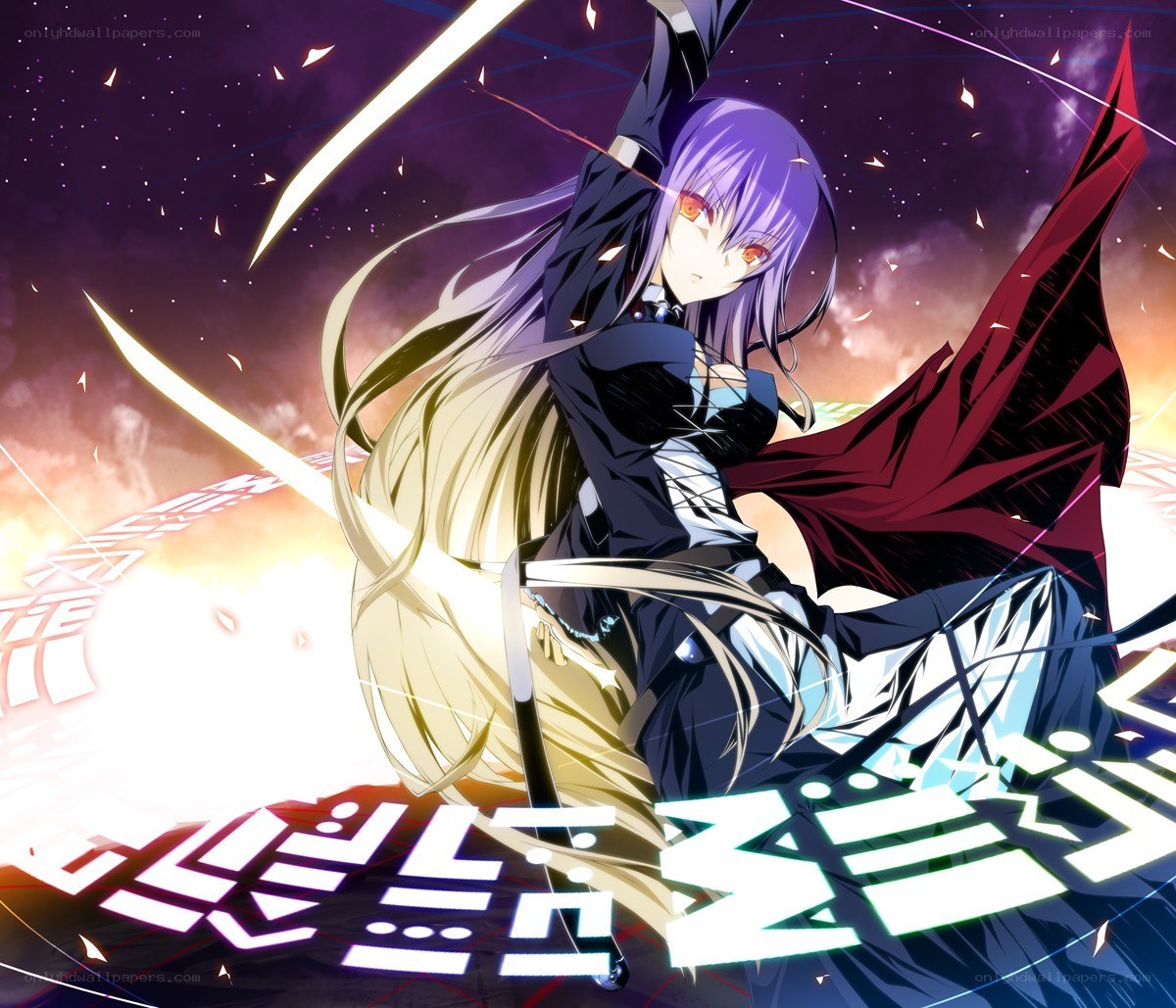 anime warrior with dual swords