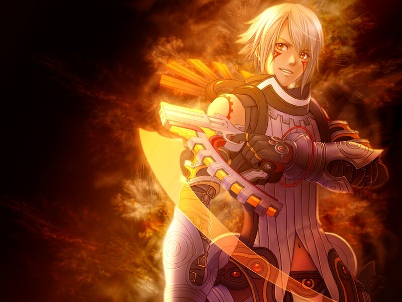 anime warrior with gun