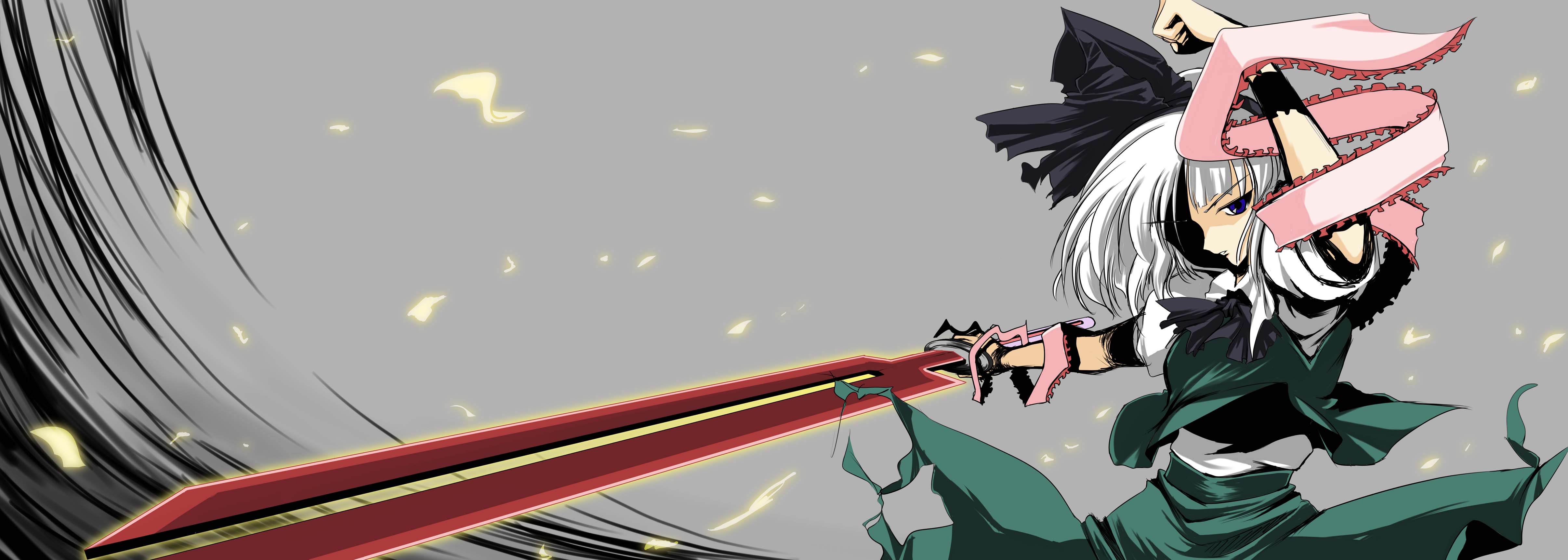 anime warrior with red sword
