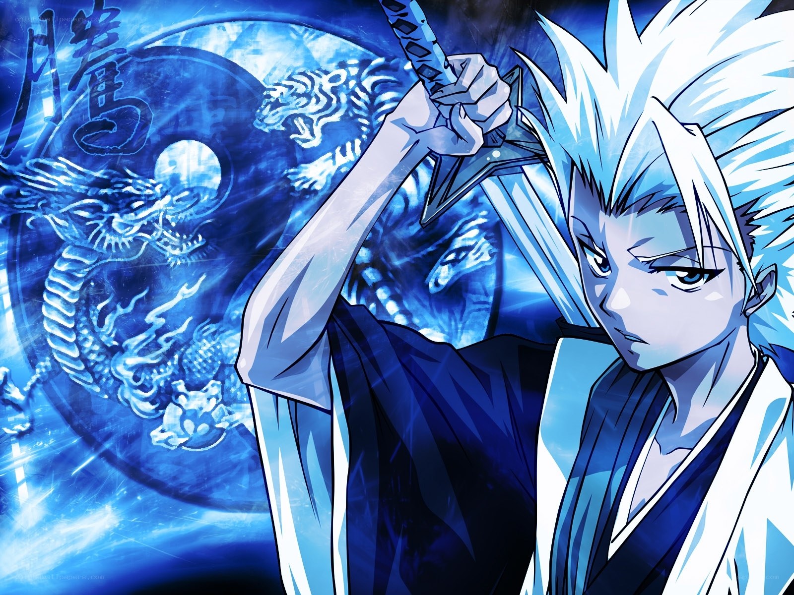 anime warrior with sword