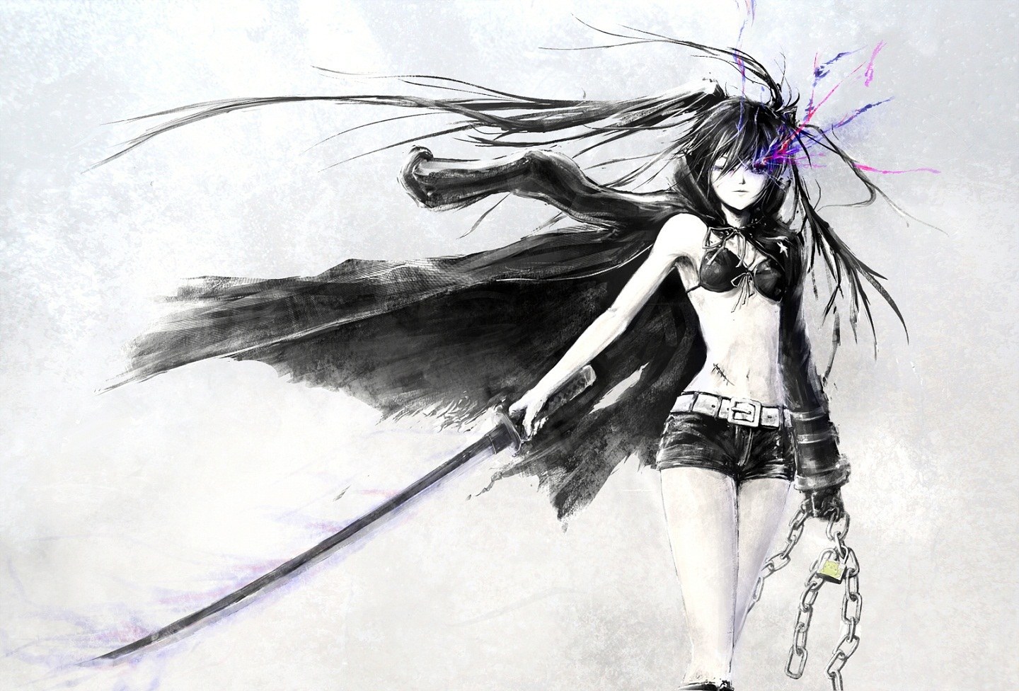 anime warrior with sword