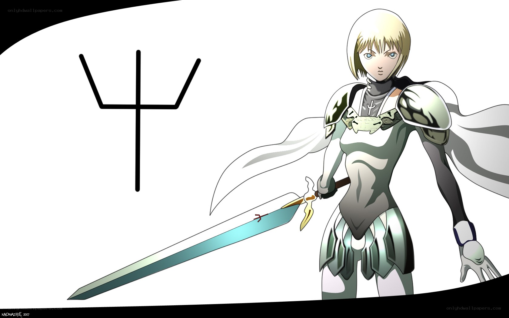 anime warrior with sword