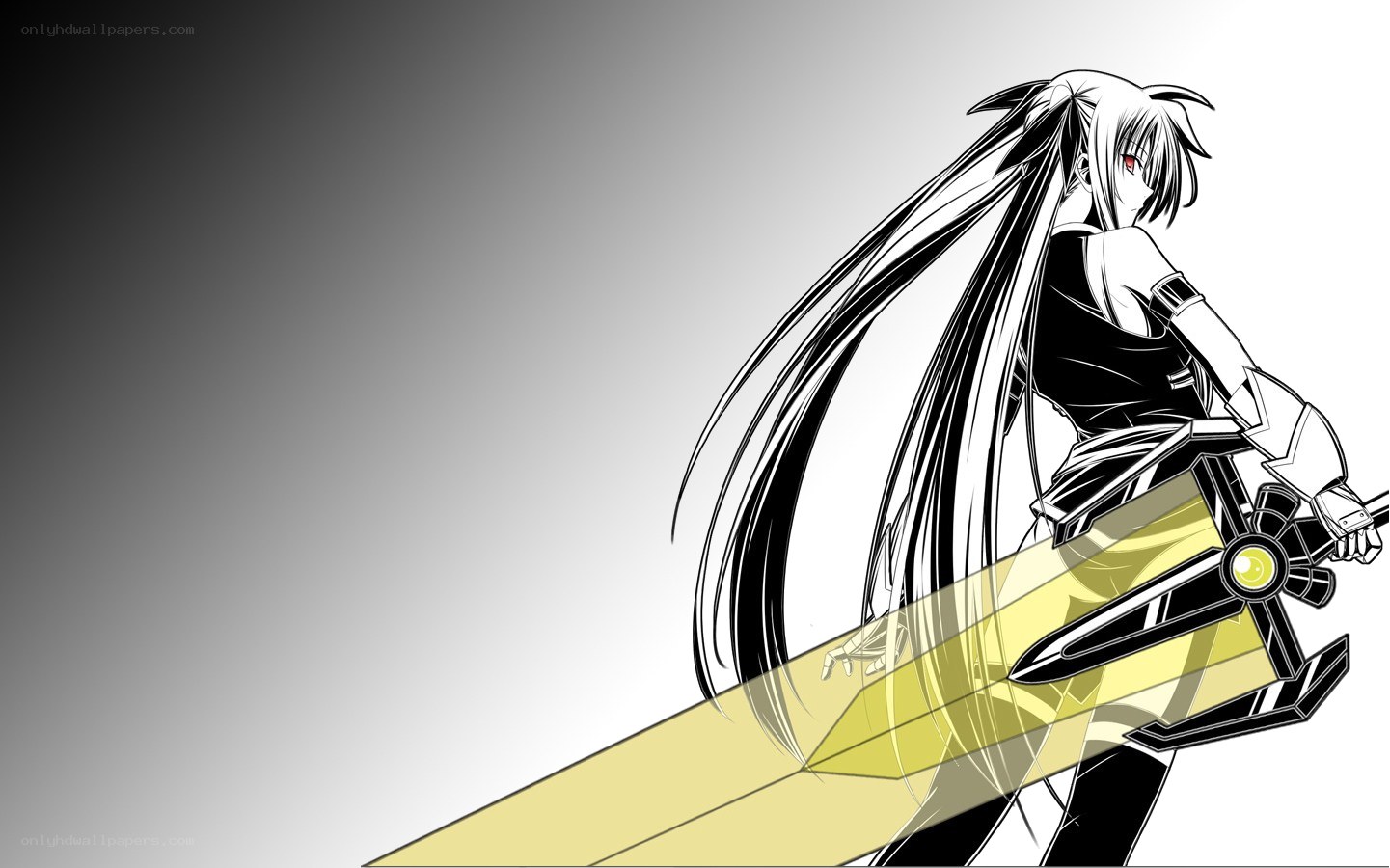 anime warrior with sword
