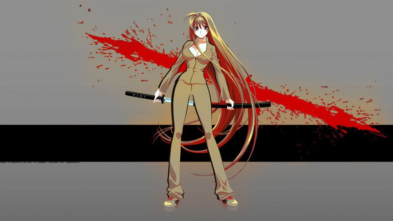 anime warrior with sword