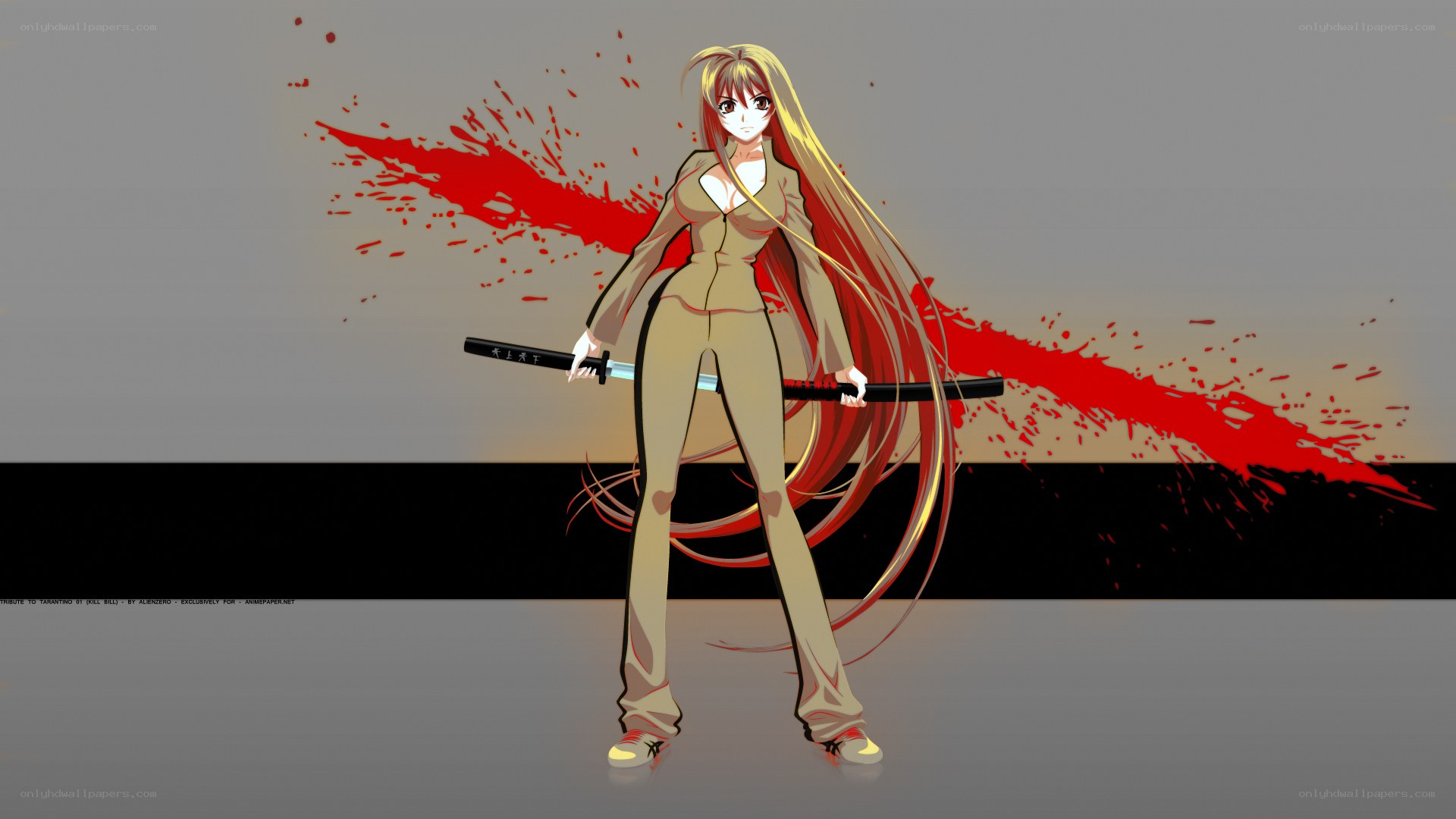 anime warrior with sword