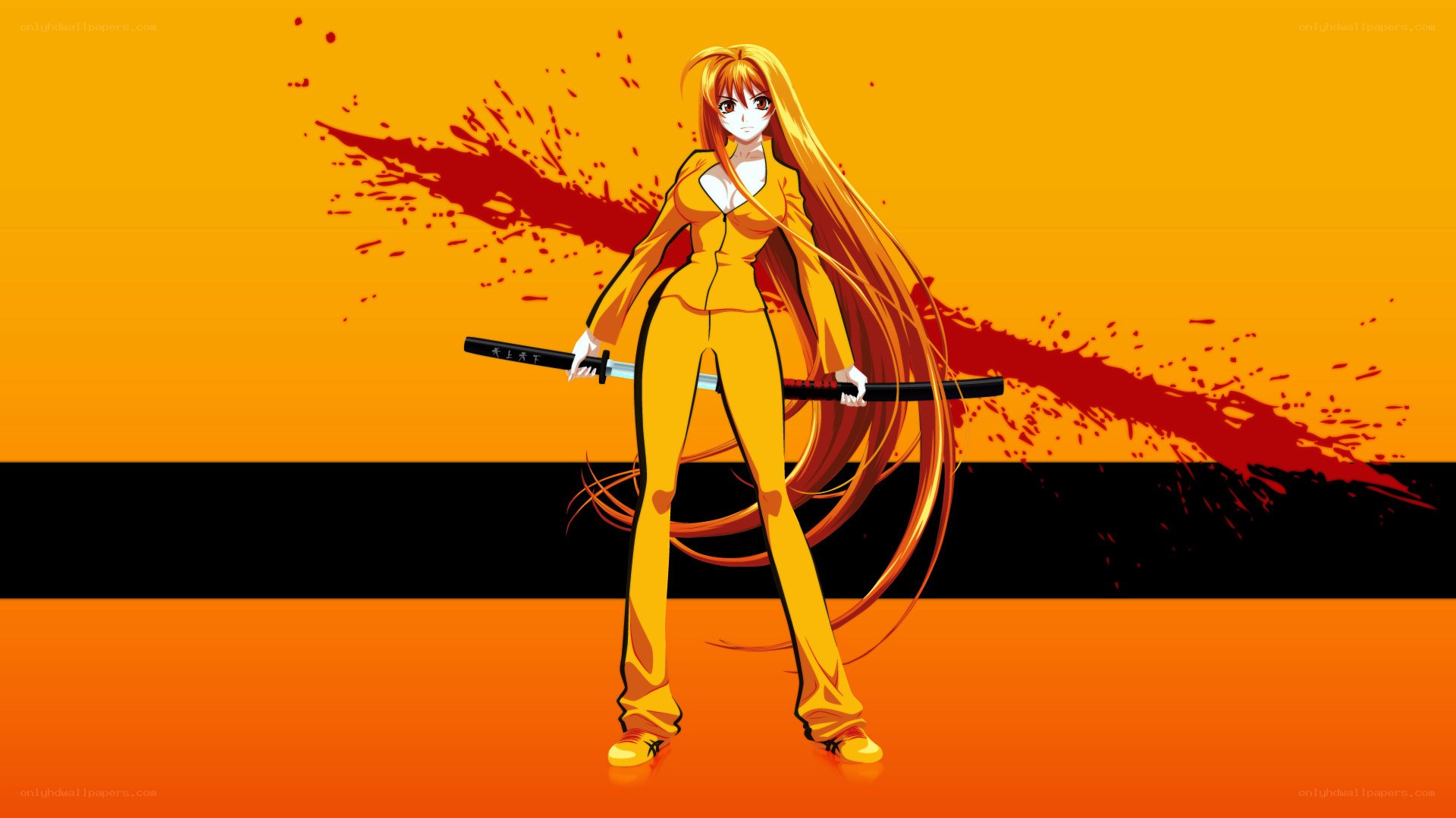 anime warrior with sword