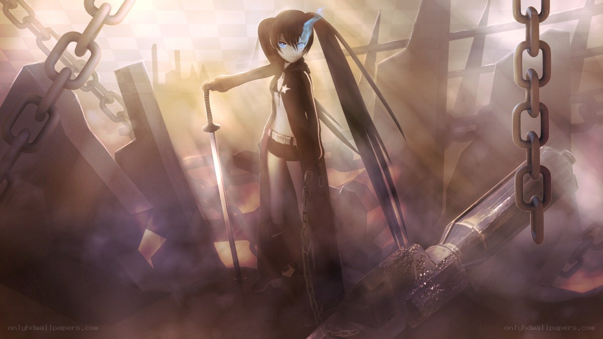 anime warrior with sword