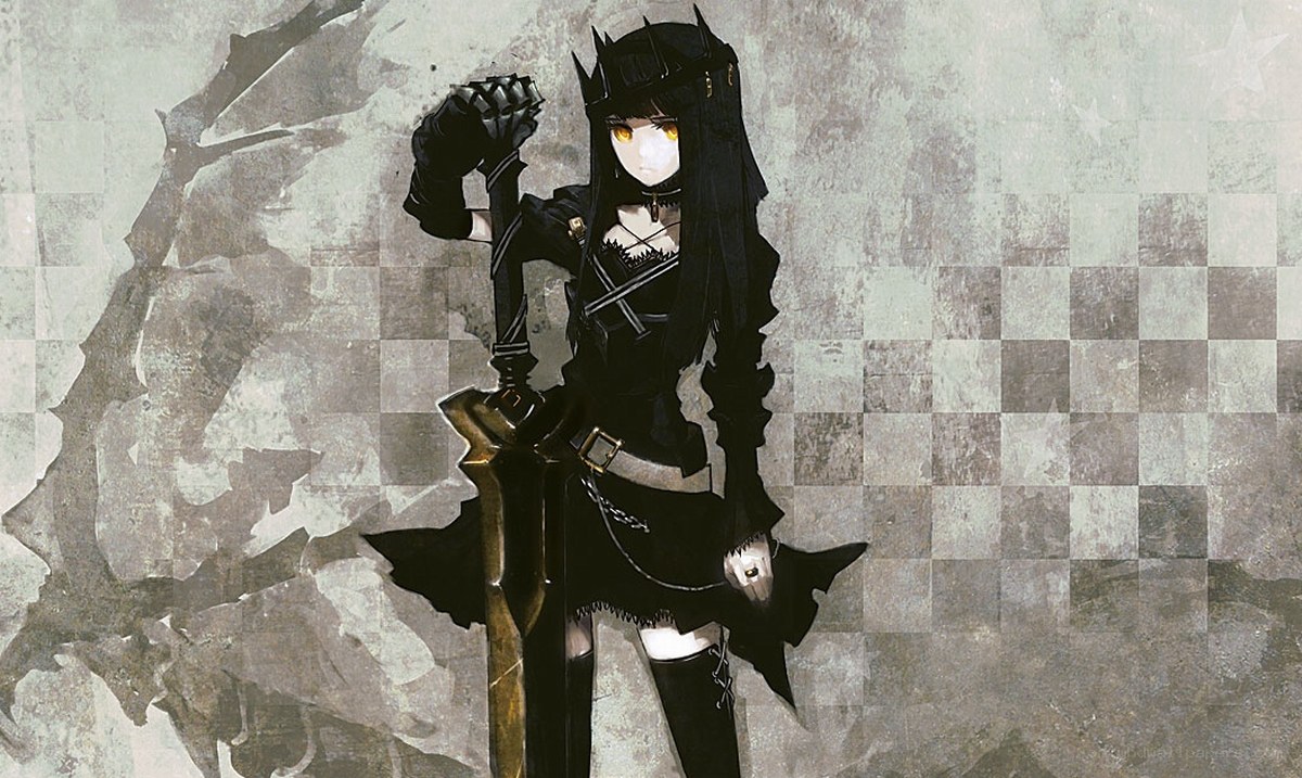anime warrior with sword