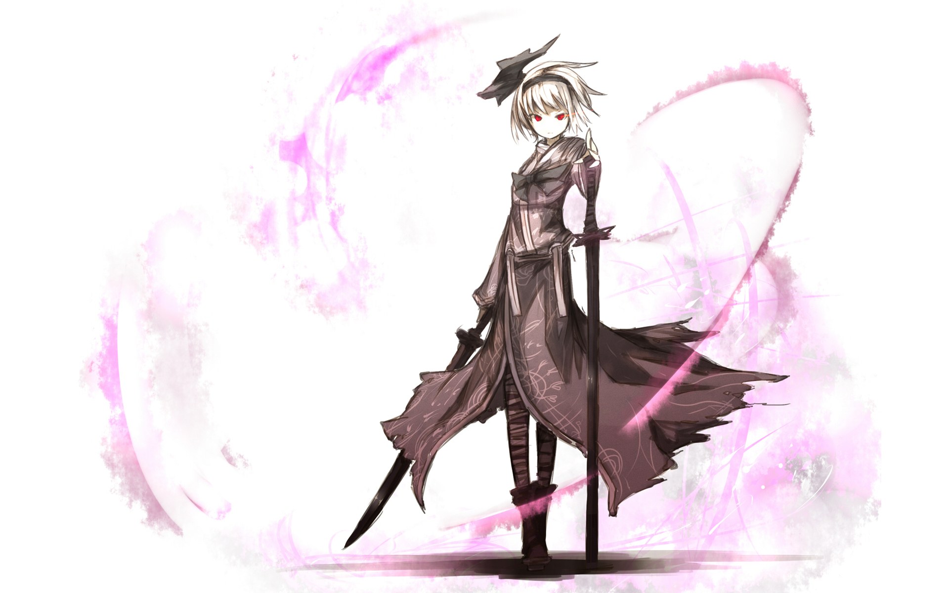 anime warrior with sword