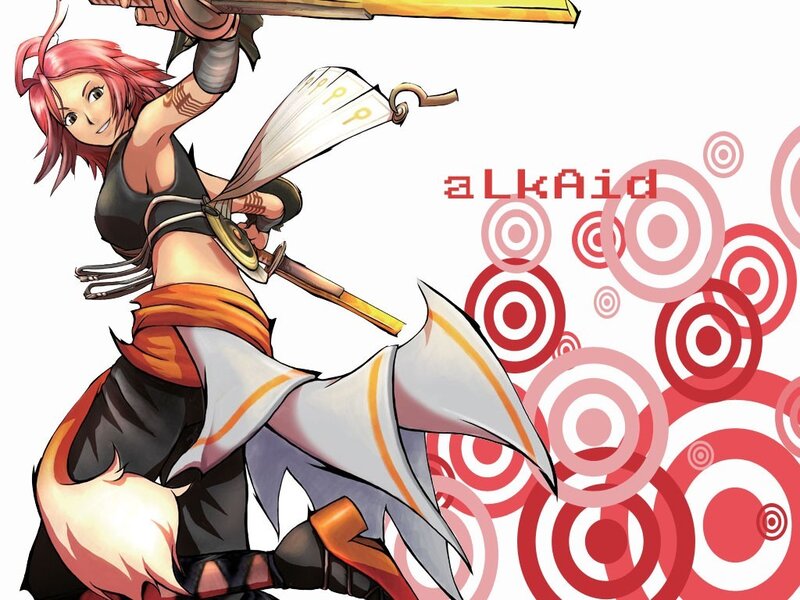anime warrior with sword