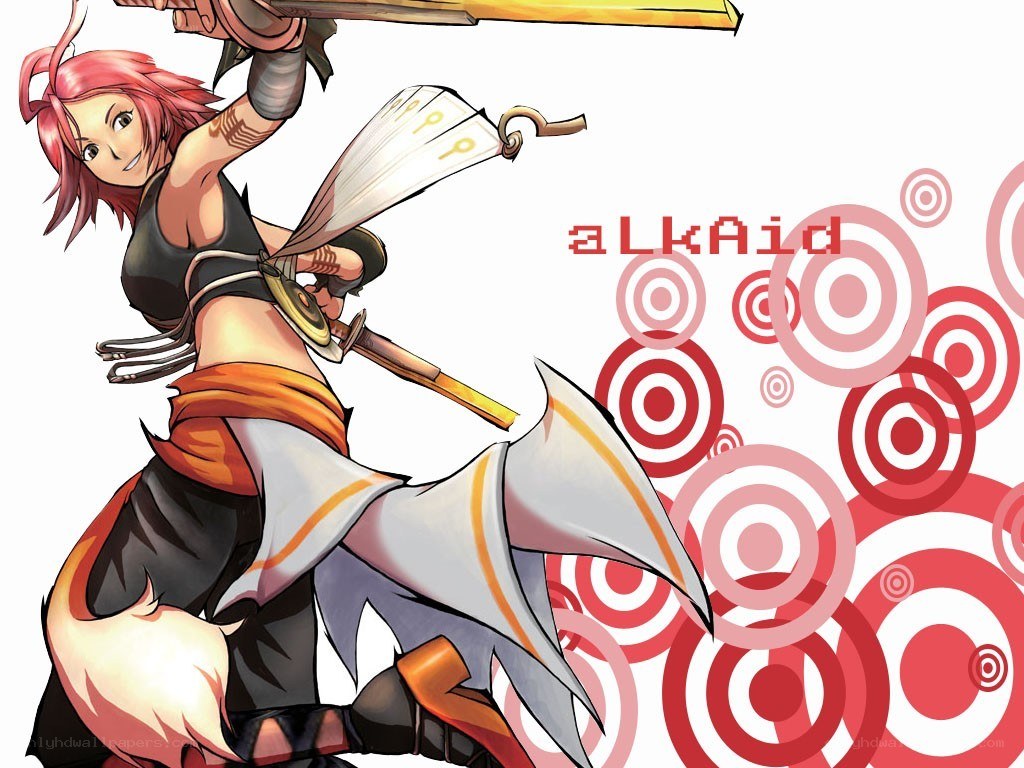 anime warrior with sword
