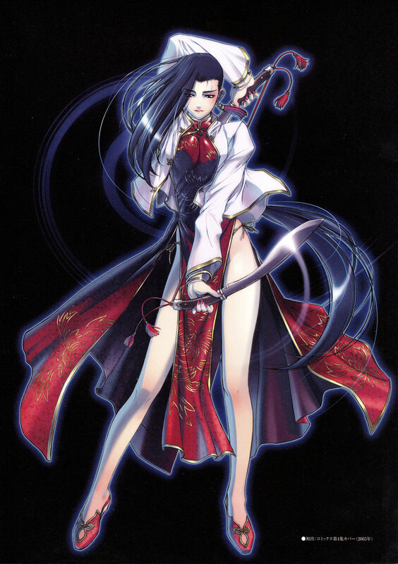 anime warrior with sword