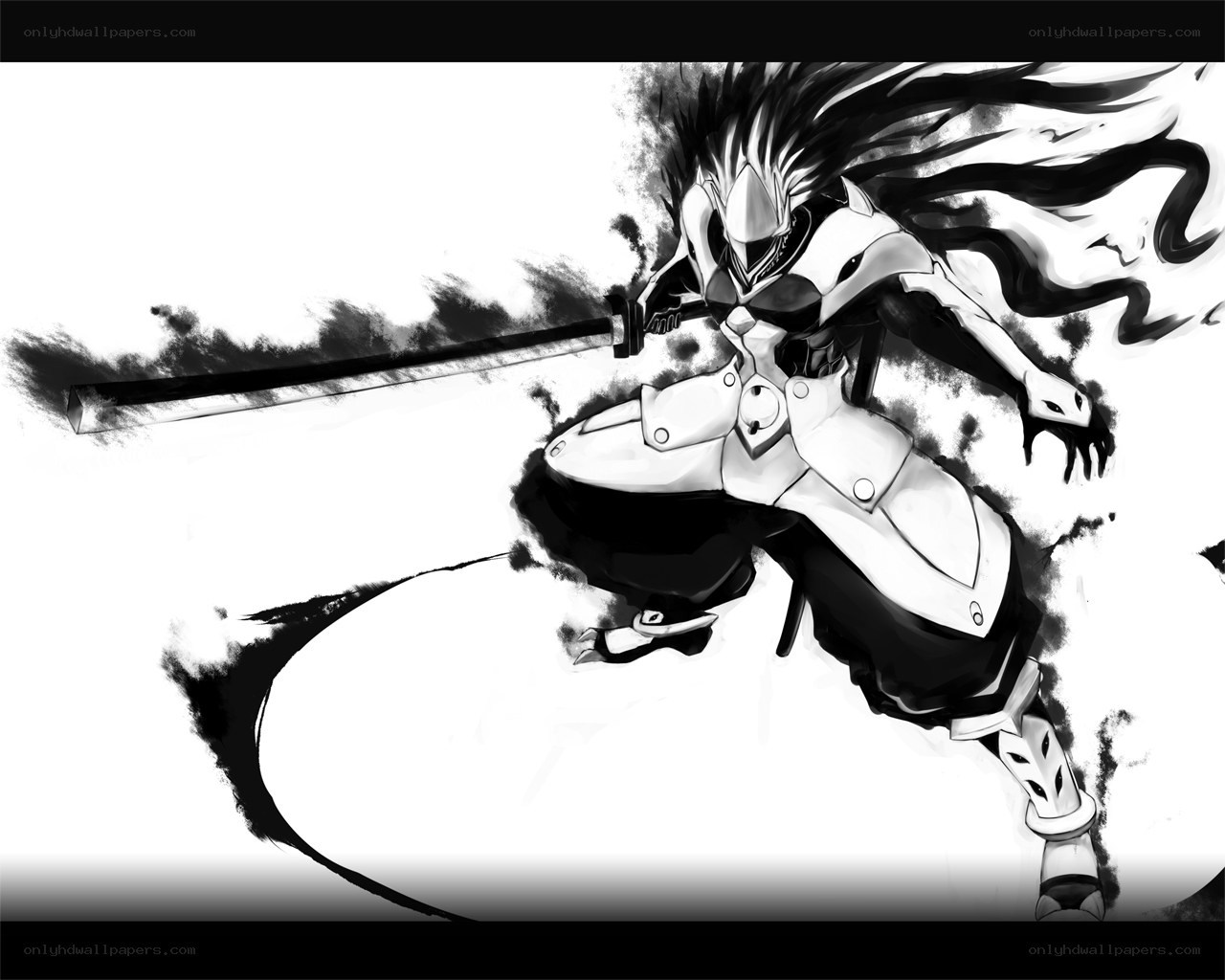 anime warrior with sword