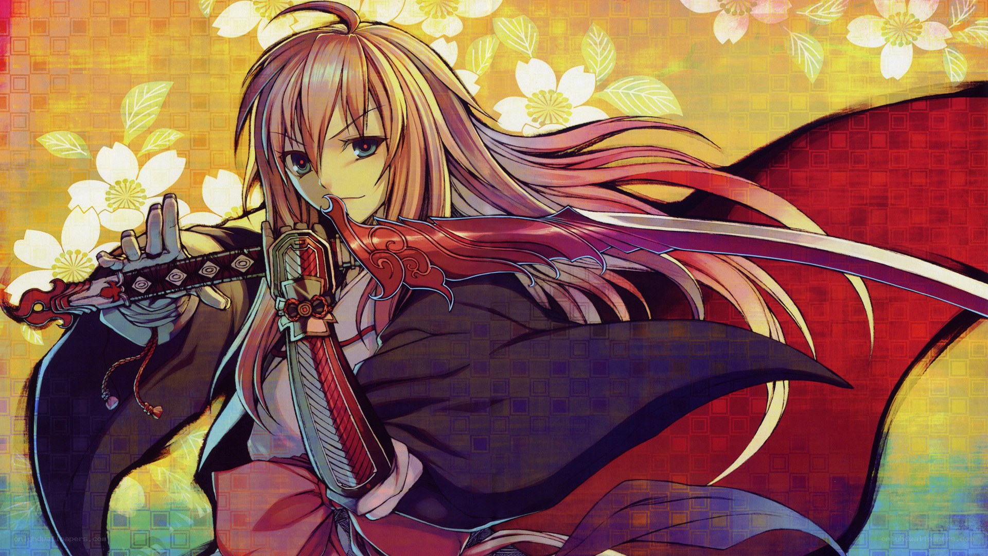 anime warrior with sword