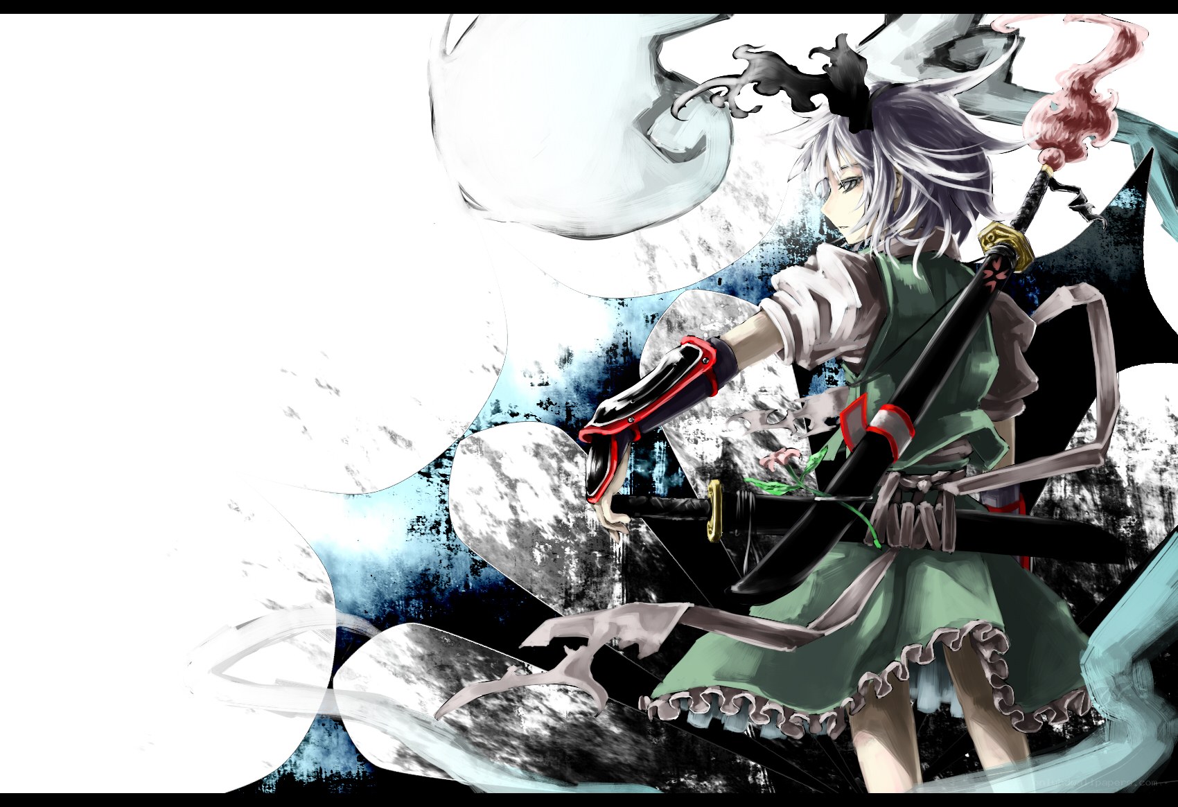 anime warrior with sword