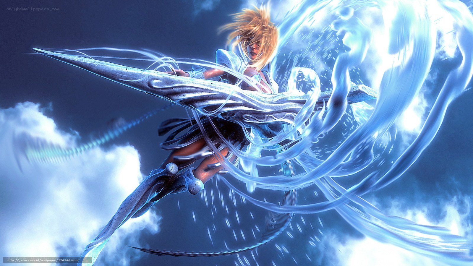 anime warrior with sword