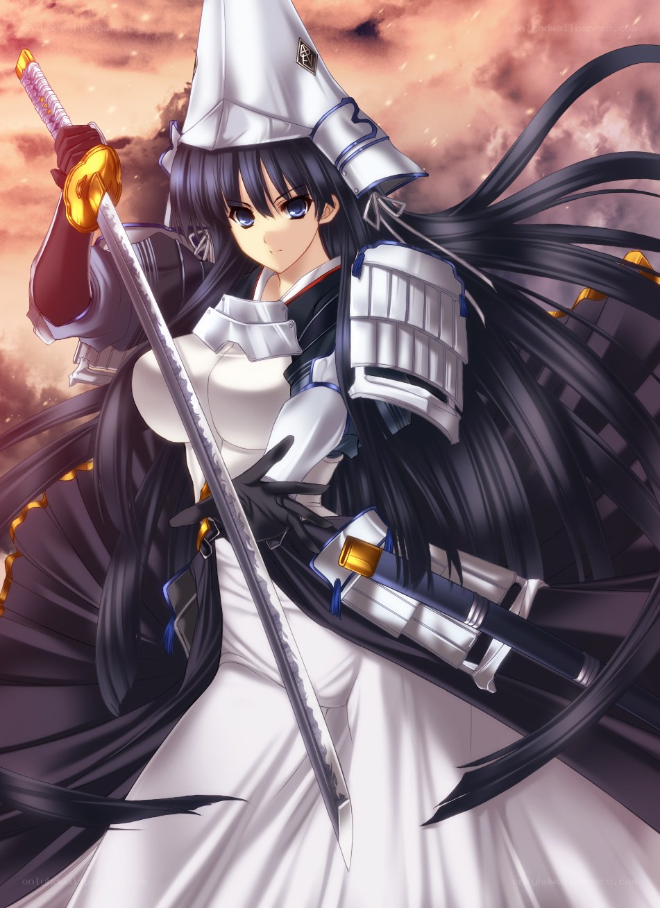 anime warrior with sword