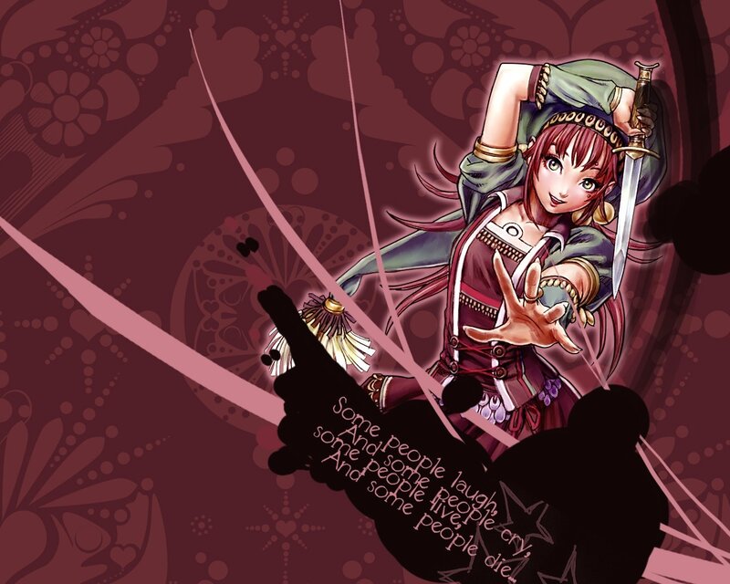 anime warrior with sword
