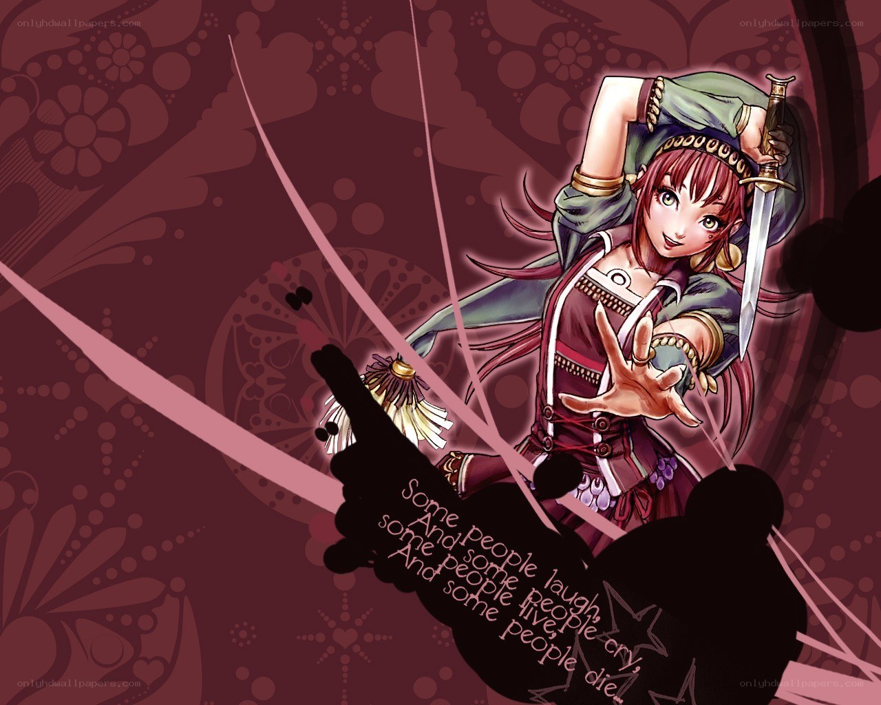 anime warrior with sword