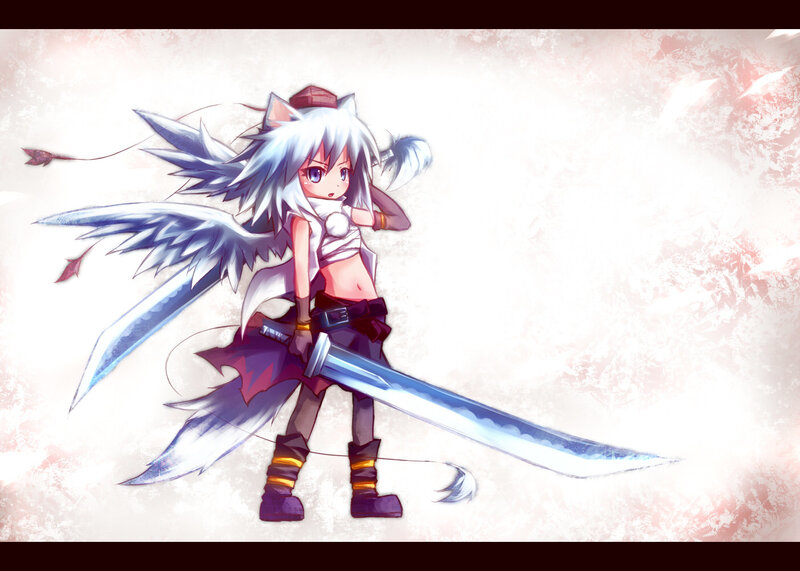 anime warrior with sword