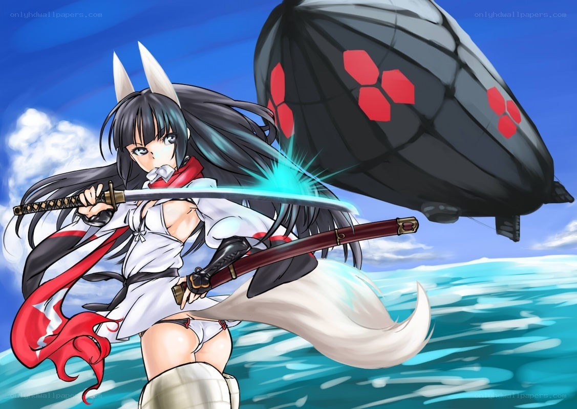 Anime warrior with sword