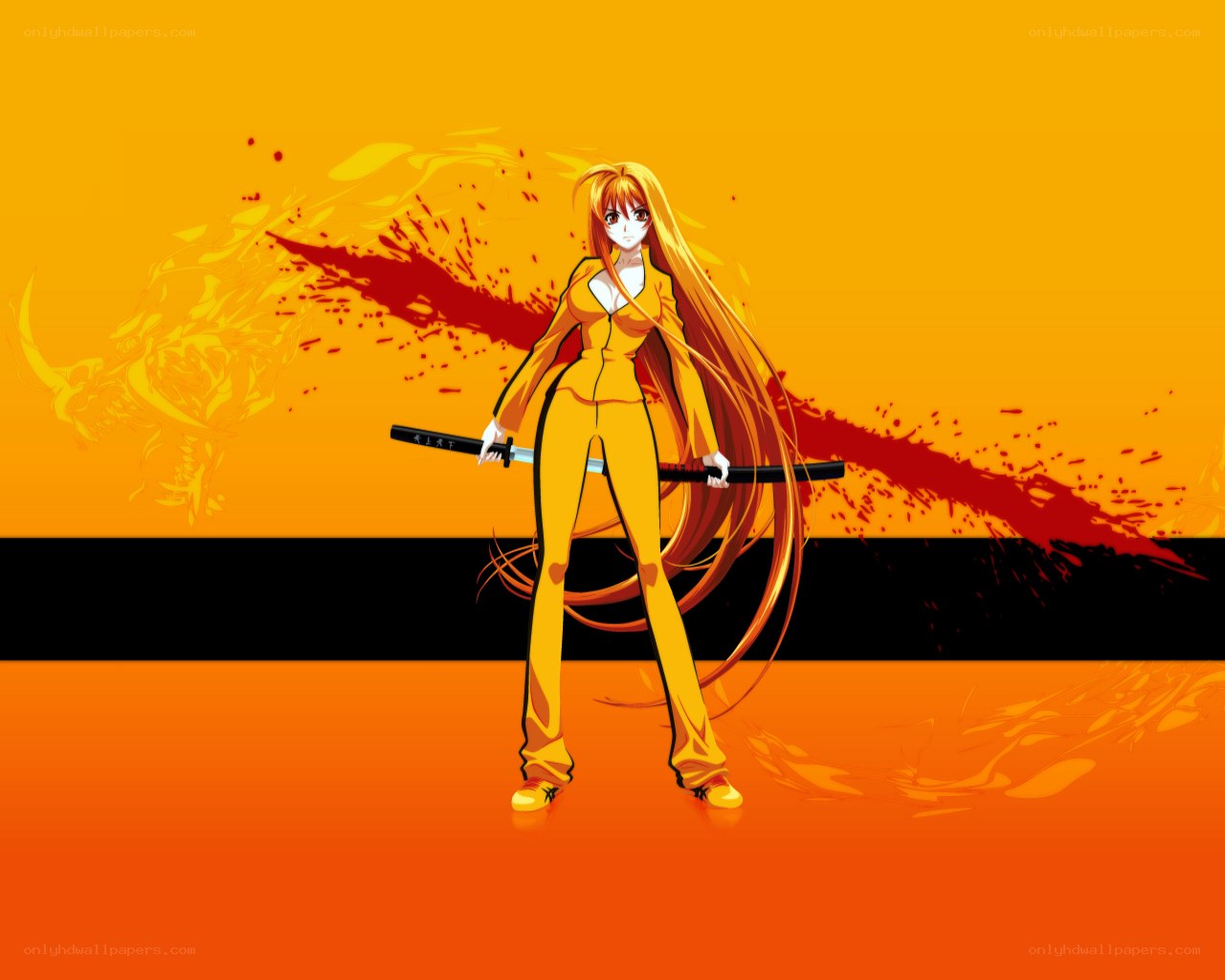 anime warrior with sword