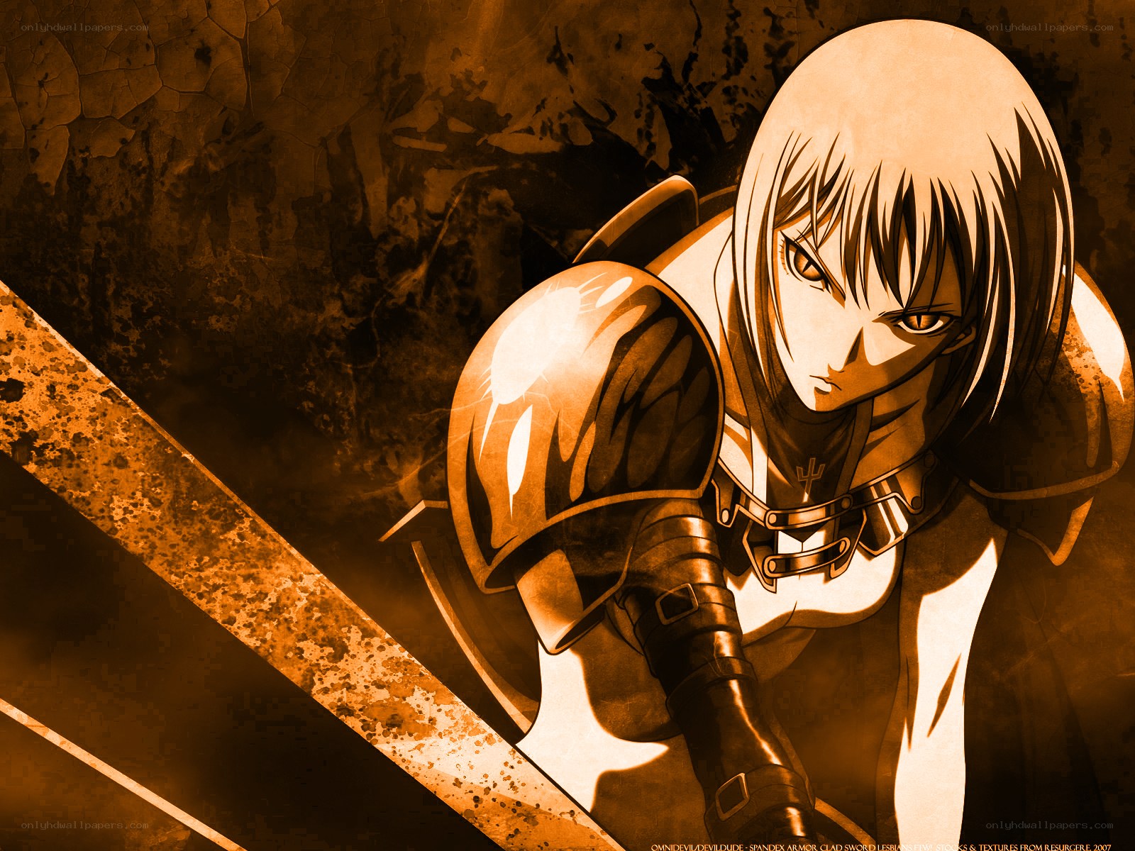 anime warrior with sword