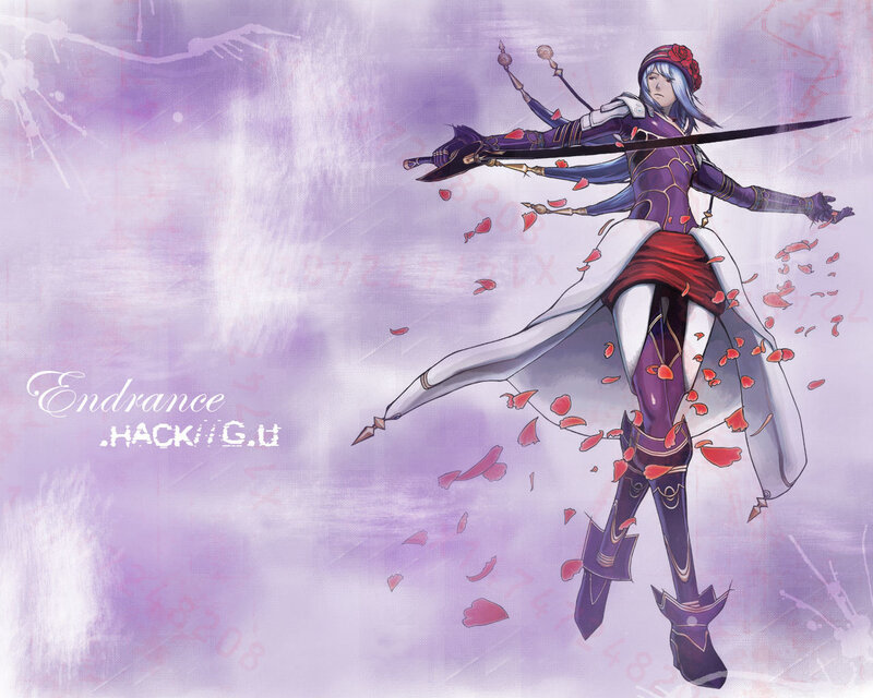 Anime warrior with sword