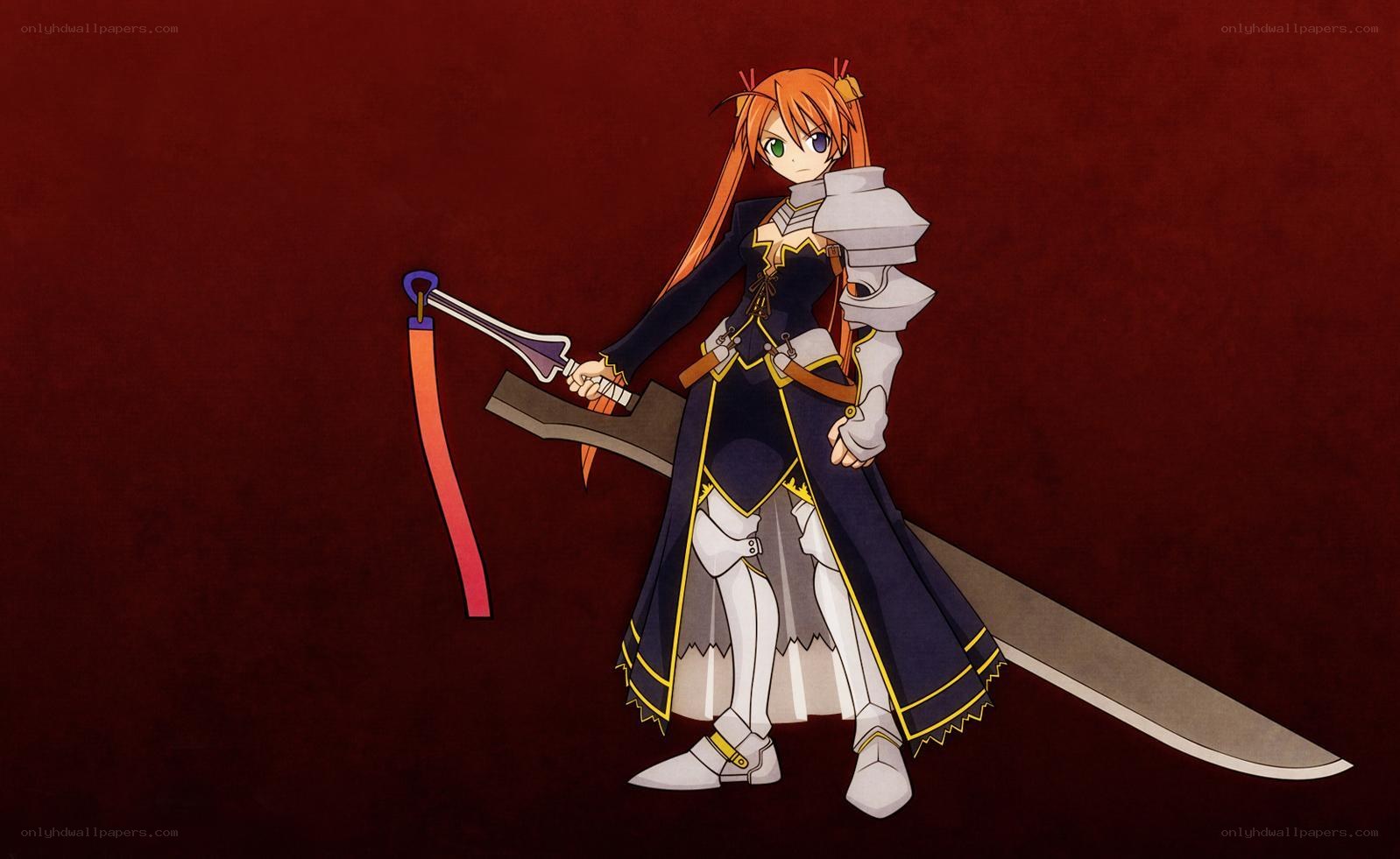 anime warrior with sword