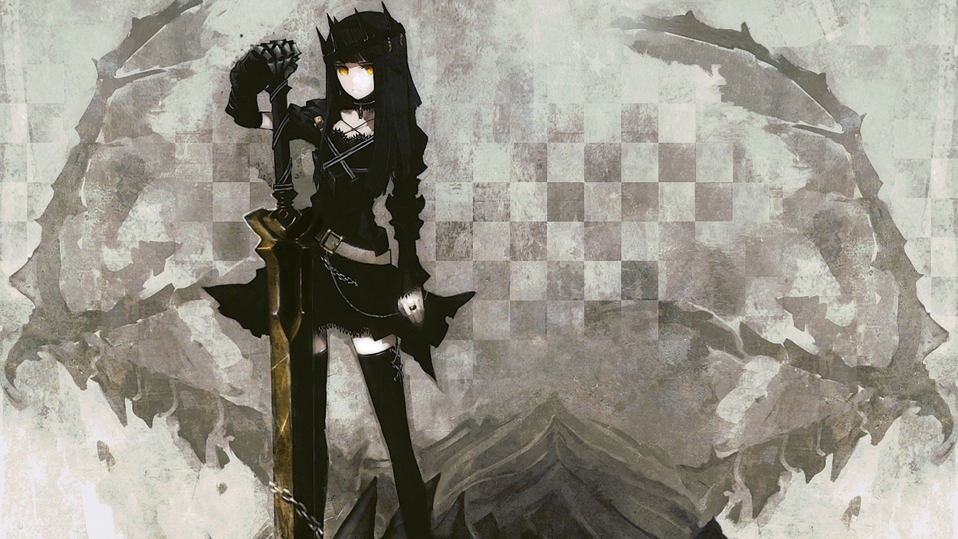 anime warrior with sword