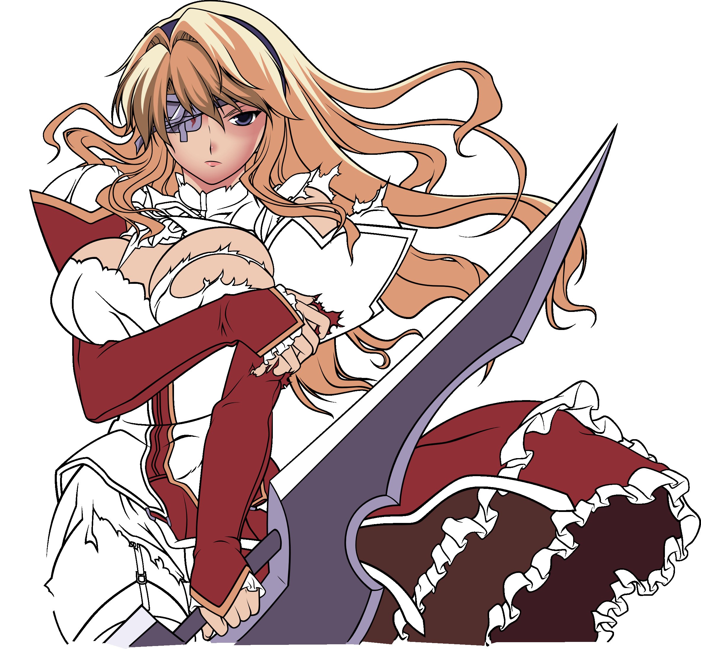 anime warrior with sword